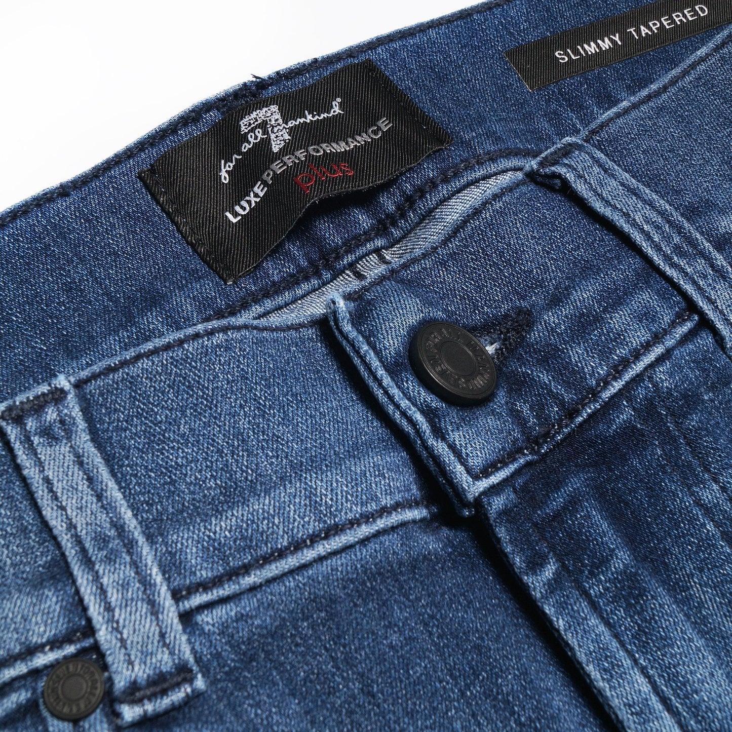 - Slimmy Tapered Luxe Jeans - Mid Blue