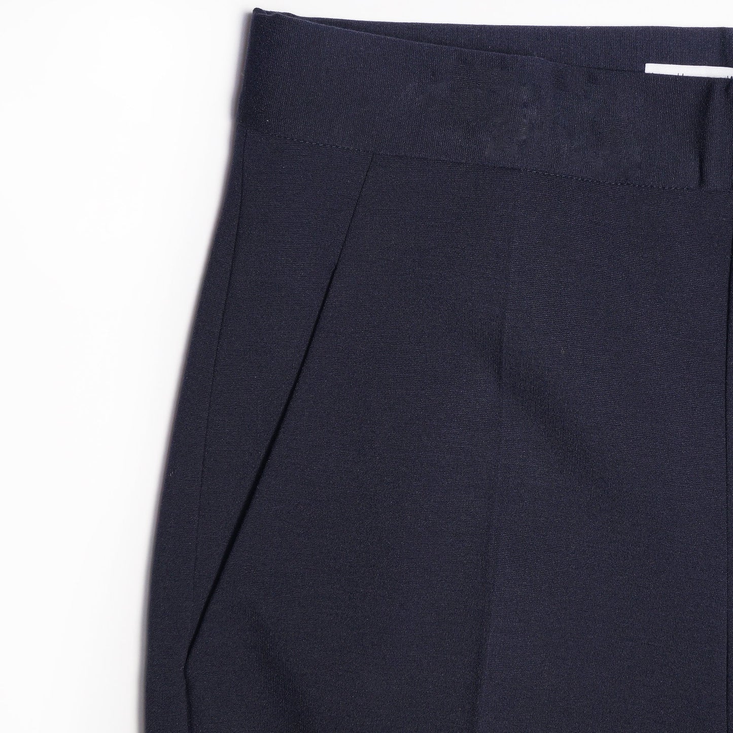 - Straight-Leg Trousers - Navy Blue