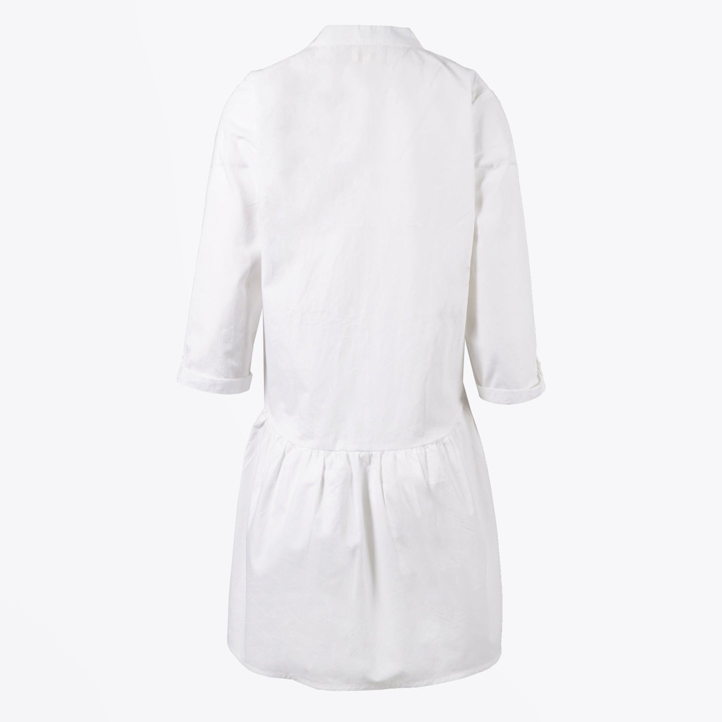 - Skater Shirt Dress - White