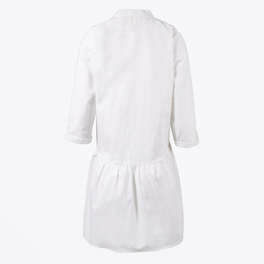 - Skater Shirt Dress - White