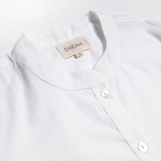 - Skater Shirt Dress - White