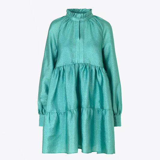Jasmine Textured Dress - Aqua