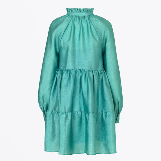 Jasmine Textured Dress - Aqua