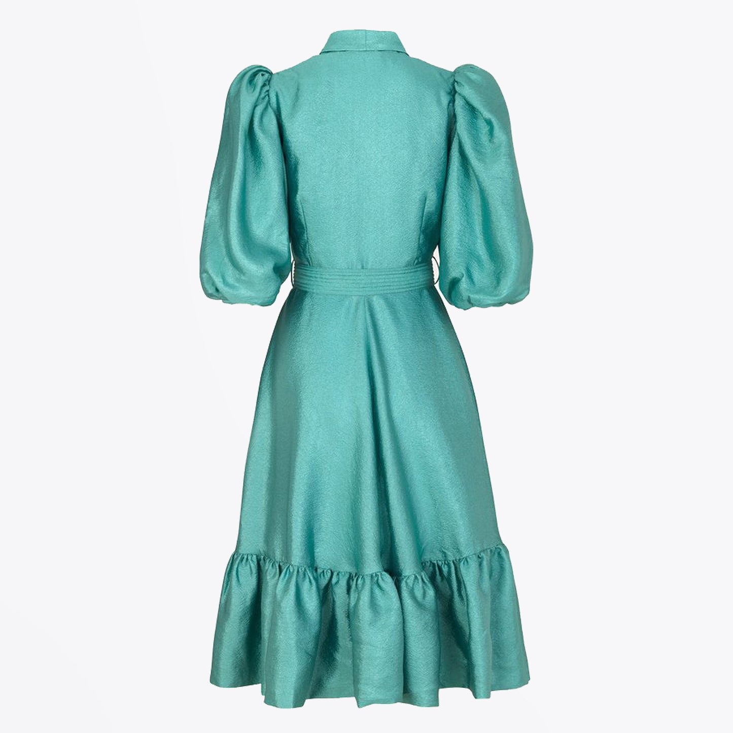- Chinie Wrap-Over Dress - Aqua