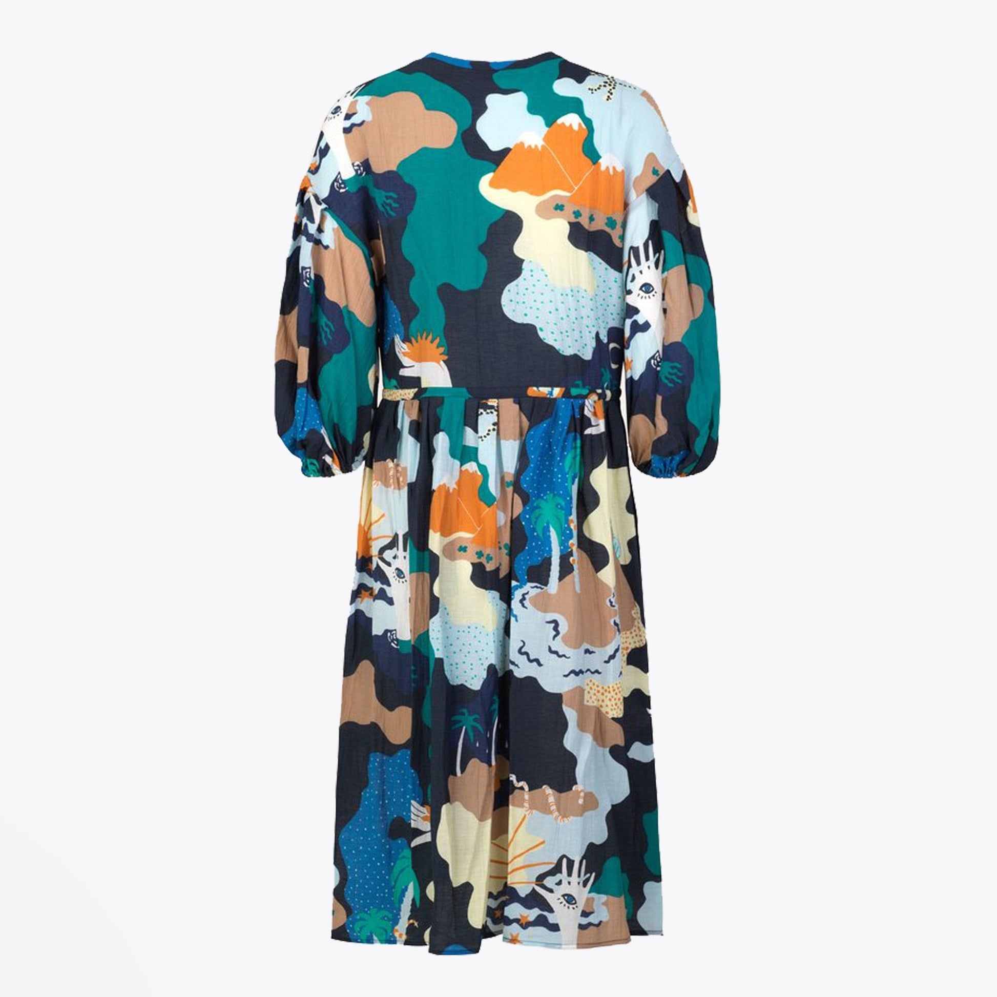 Stine India Landscape Print Dress - Multi