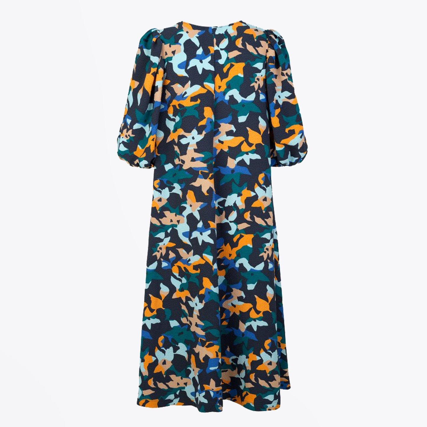 Mavelin Abstract Floral Print Dress - Navy/Multi