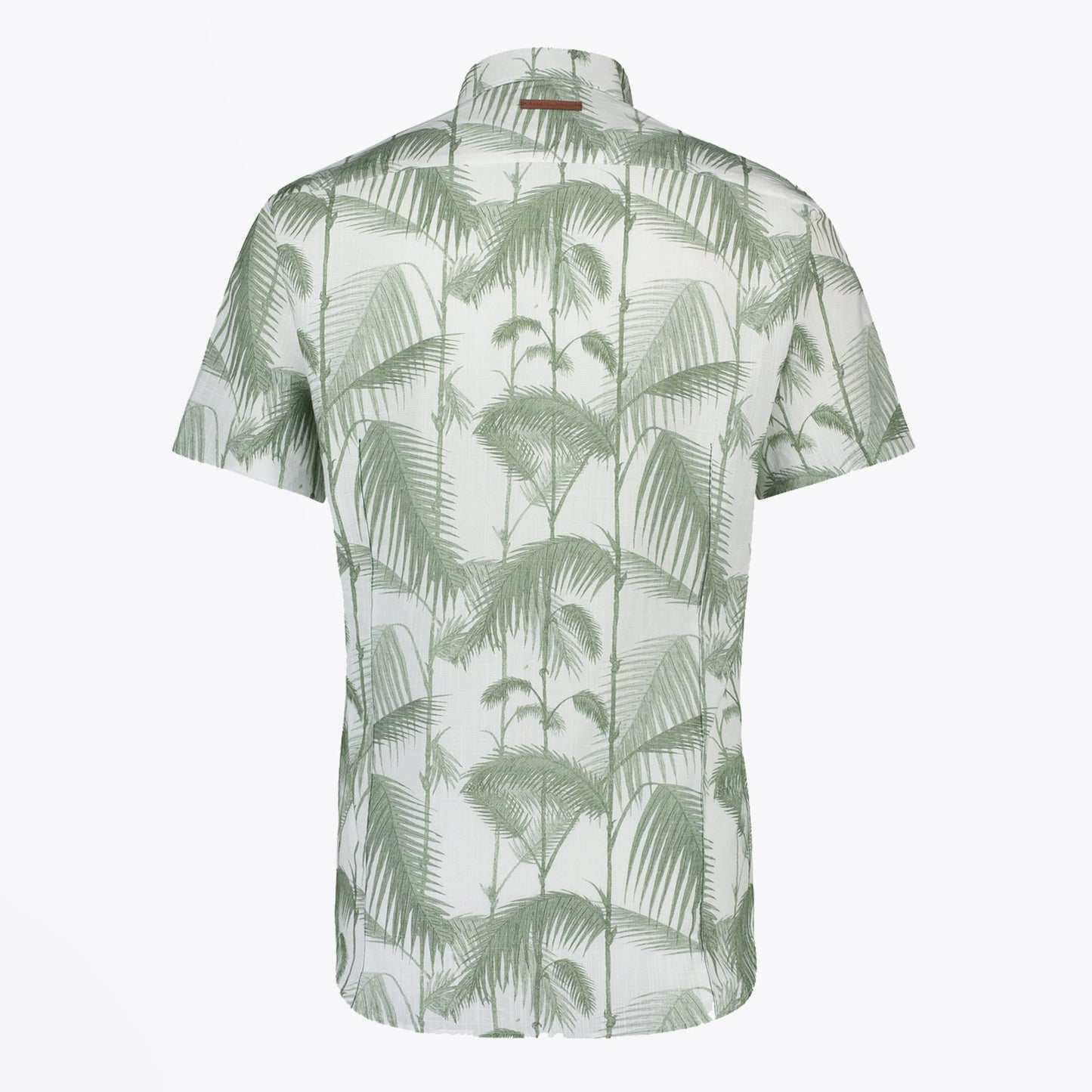 - Bamboo Print Short Sleeve Shirt - Green