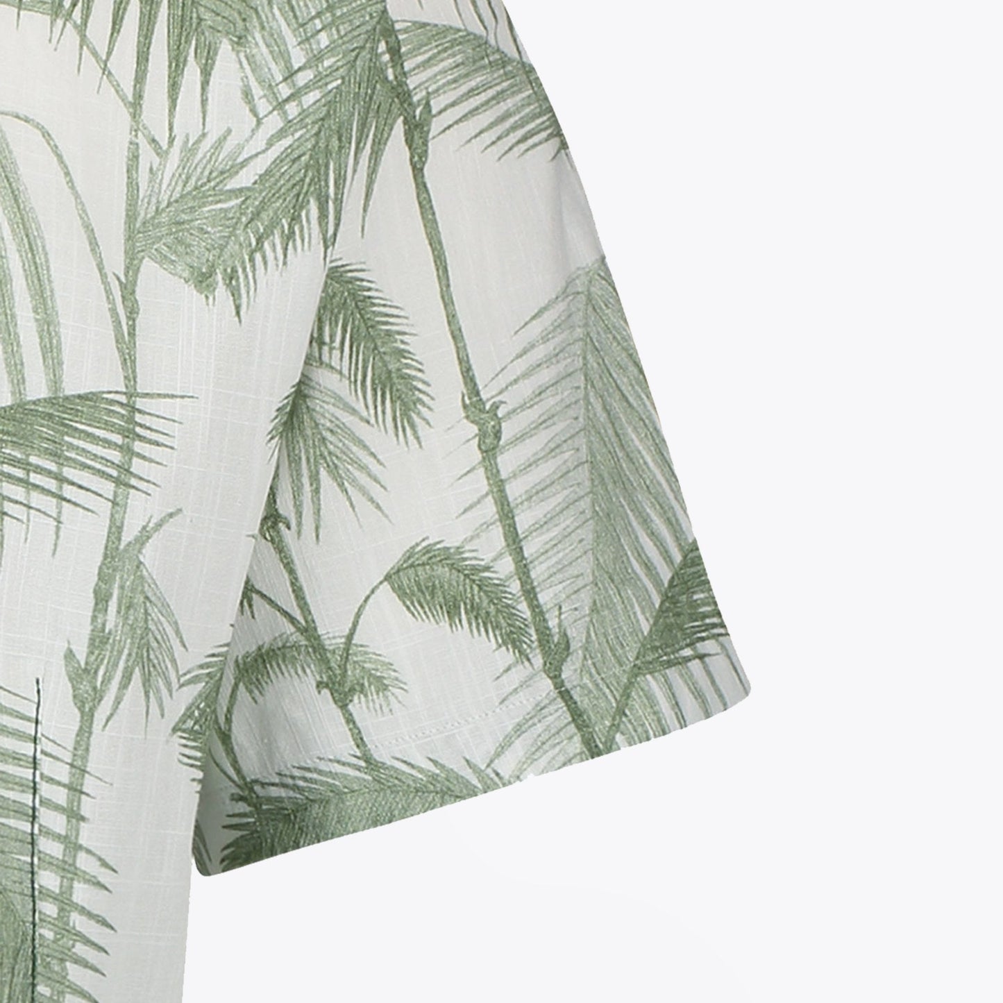 - Bamboo Print Short Sleeve Shirt - Green