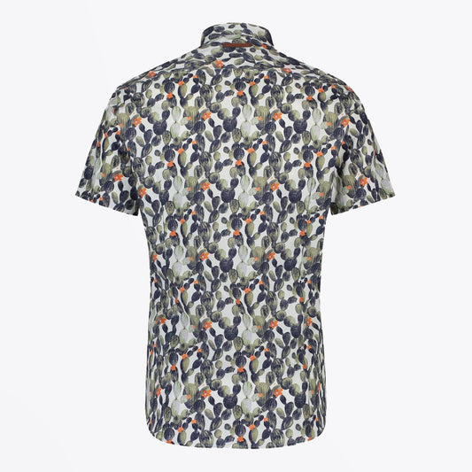 - Cactus Print Short Sleeve Shirt - Green
