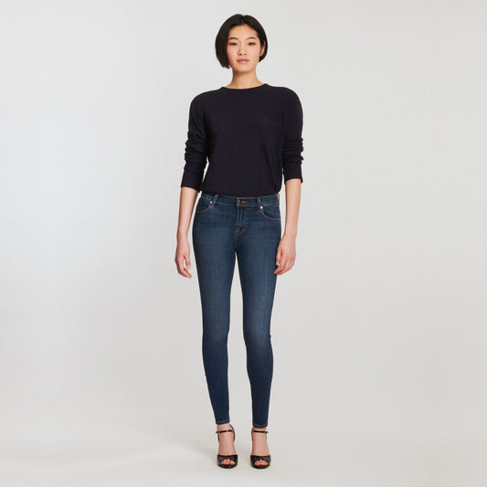 Maria - High Rise Skinny Jeans - Blue