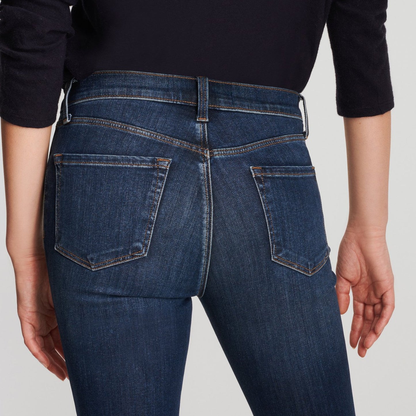 Maria - High Rise Skinny Jeans - Blue