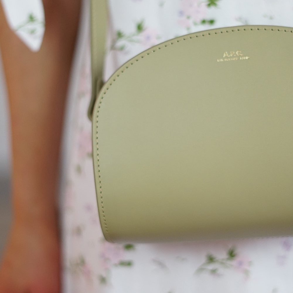 Mini Demi-Lune Half Moon Leather Bag - Sage