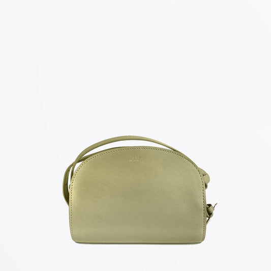 Mini Demi-Lune Half Moon Leather Bag - Sage