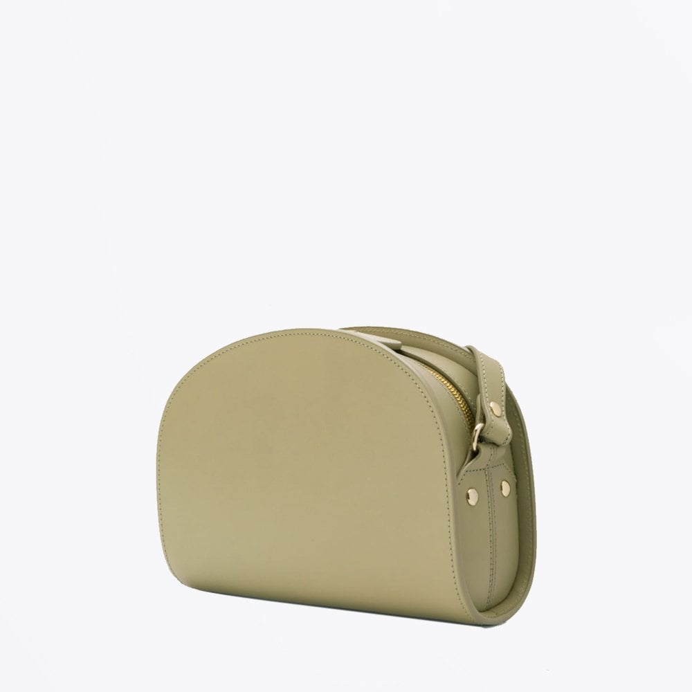 Mini Demi-Lune Half Moon Leather Bag - Sage