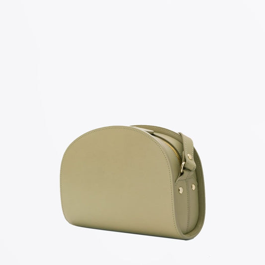Mini Demi-Lune Half Moon Leather Bag - Sage