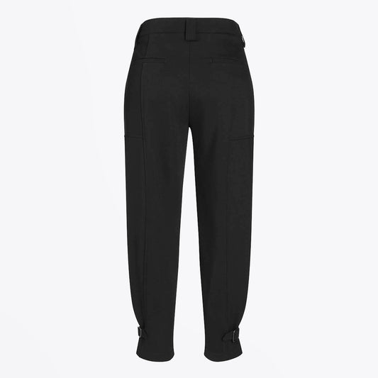 Malin - Trouser with Buckle Detail - Black