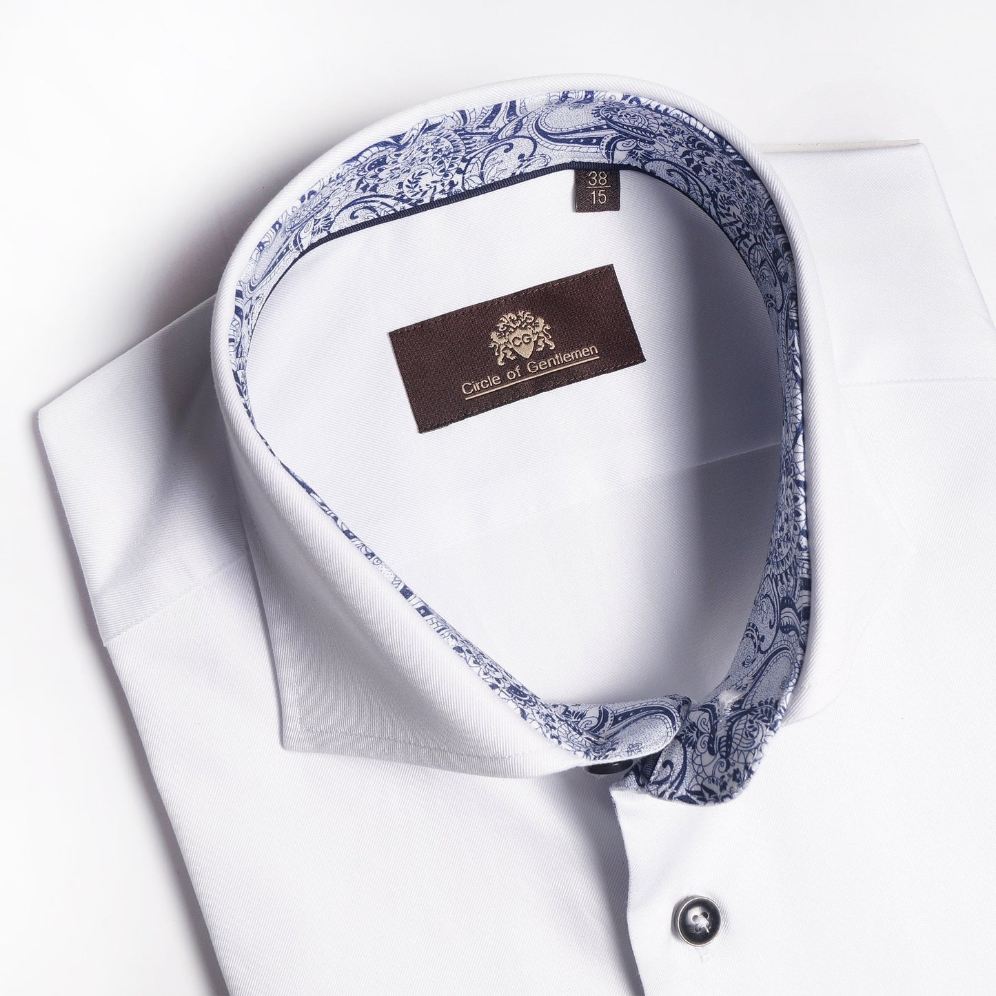 - Deston - Print Trim Insert Shirt - White