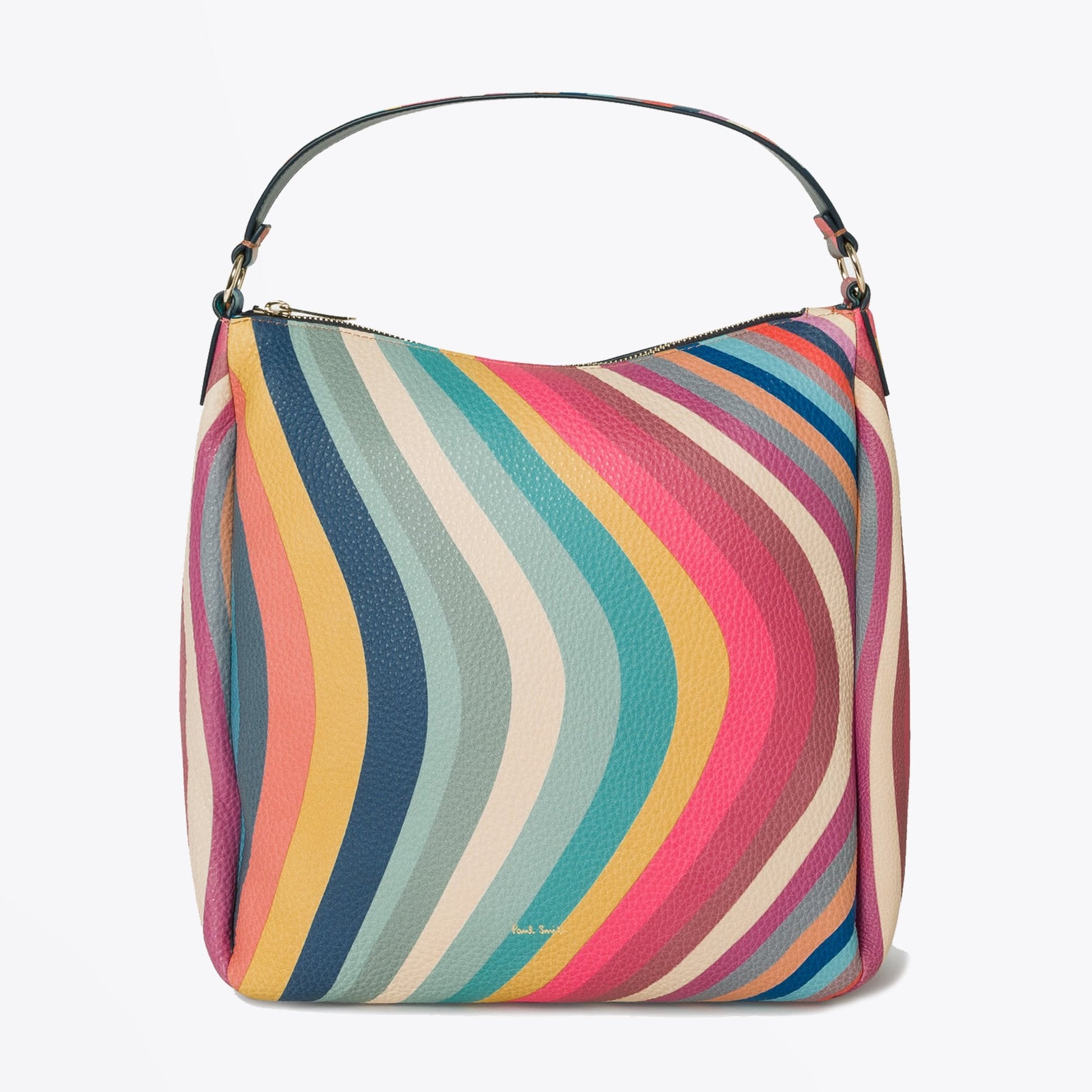 Paul Leather Swirl Mini Hobo Bag - Multi