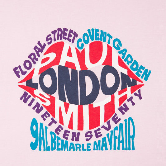 - Organic Cotton 'Paul Smith London' T-shirt - Pink