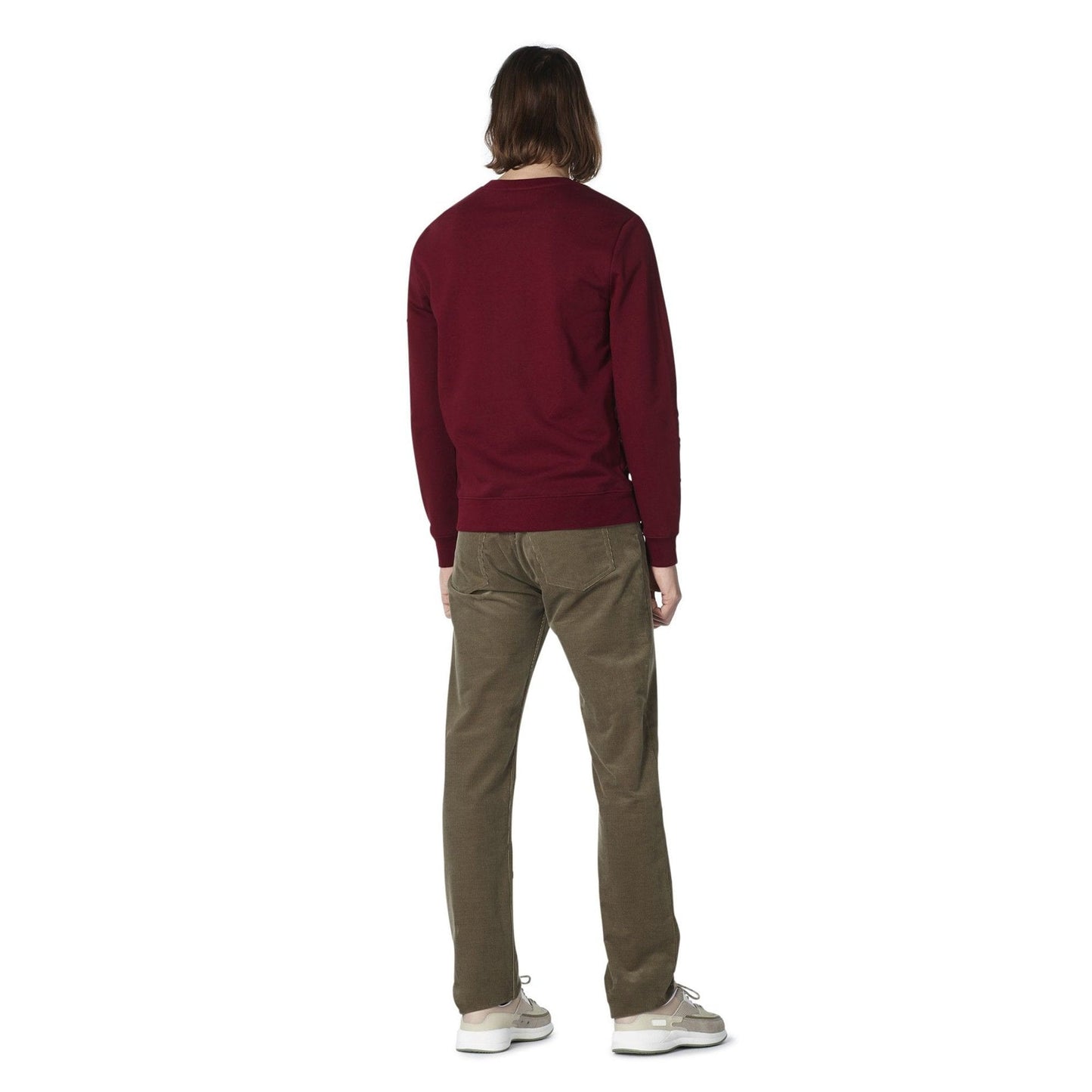 - Rufus - Embroidered Logo Sweater - Burgundy