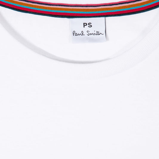 - Organic Cotton 'Dog Walk' Print T-shirt - White