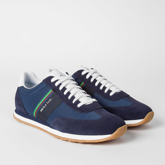 - Sports Stripe 'Prince' Trainers - Navy
