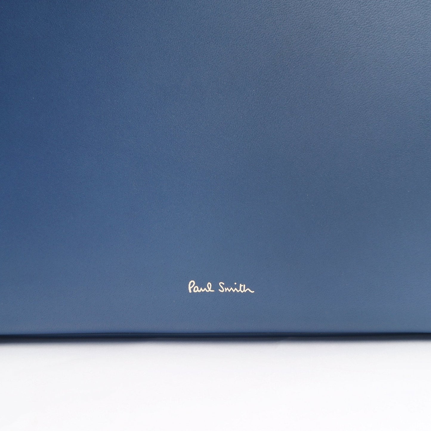 - Leather Double Zip Tote Bag With 'Swirl' Trim - Blue