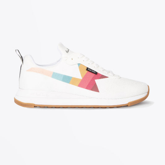 - 'Rocket' Recycled Knit Trainers - White/Multi