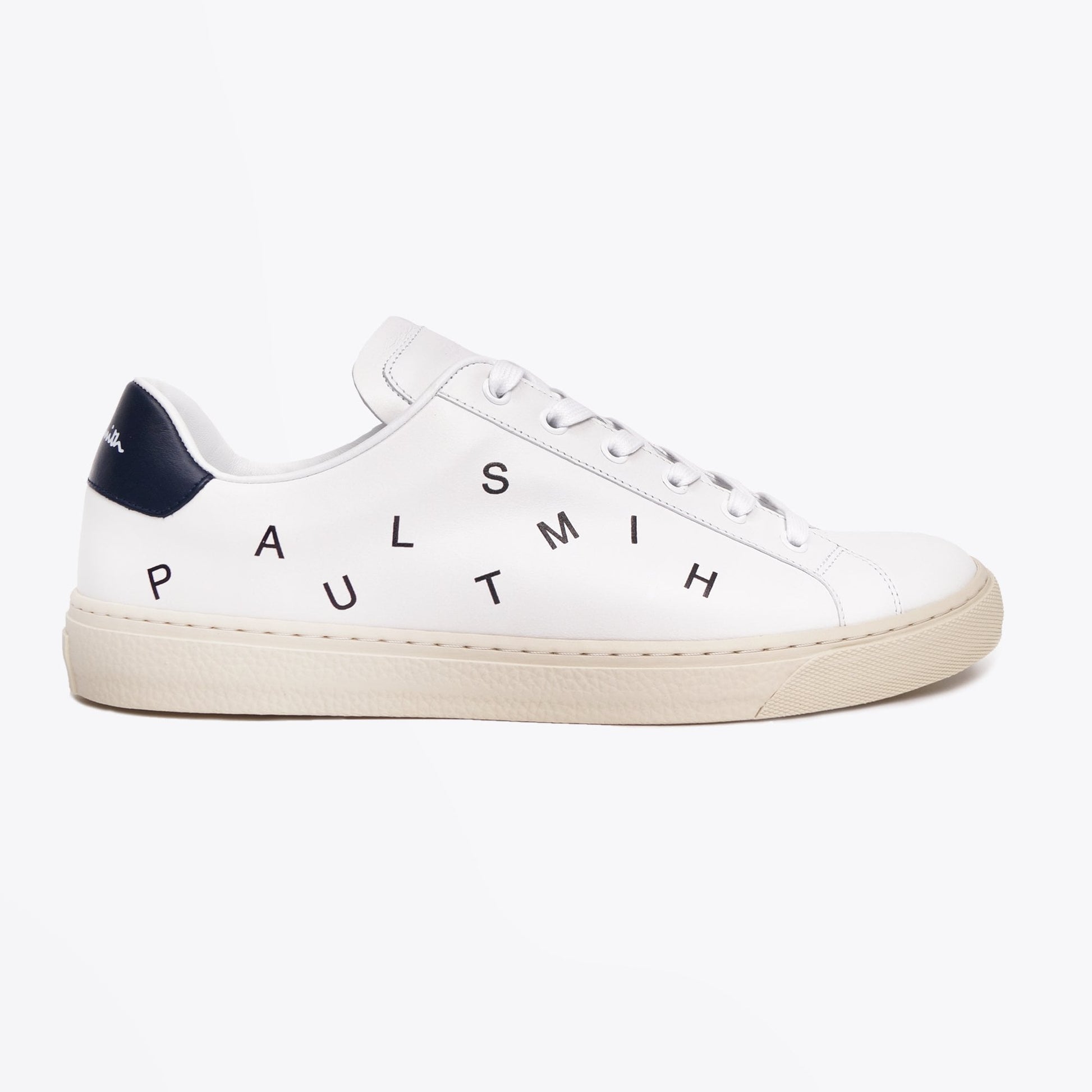 Paul Leather 'Hansen' Letters Sneaker - White