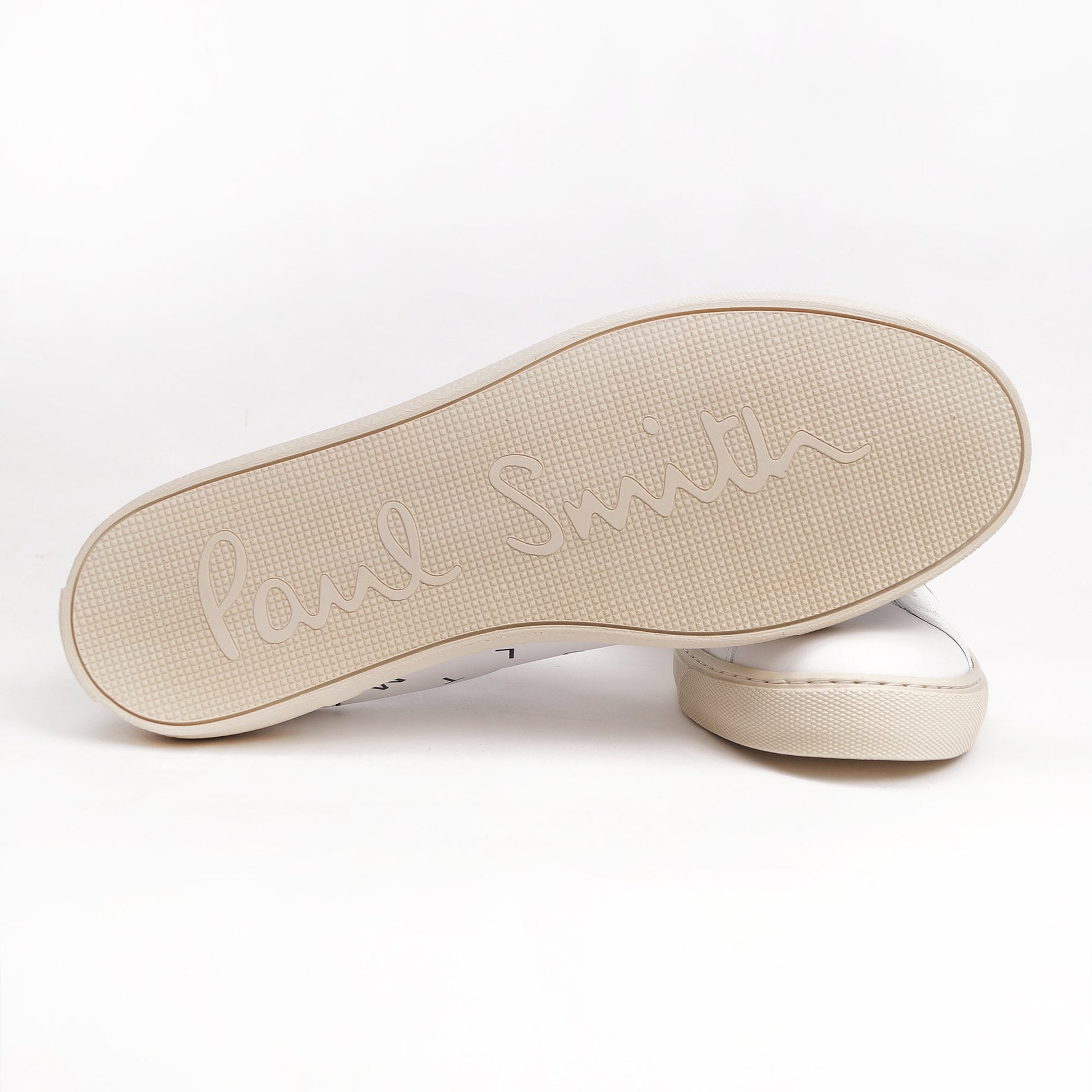 Paul Leather 'Hansen' Letters Sneaker - White
