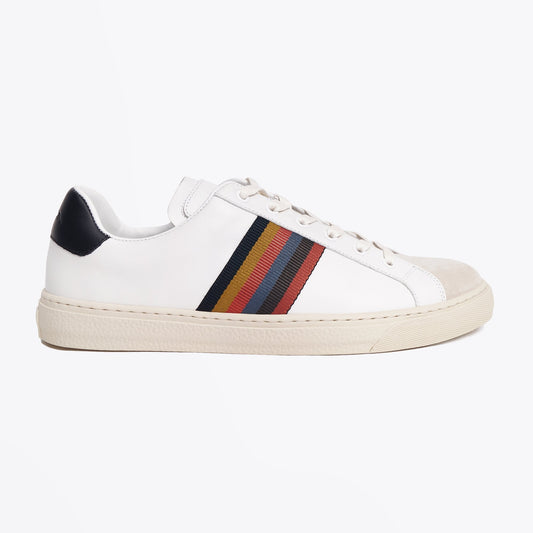 Leather 'Hansen' Stripe Sneaker - White/Cream