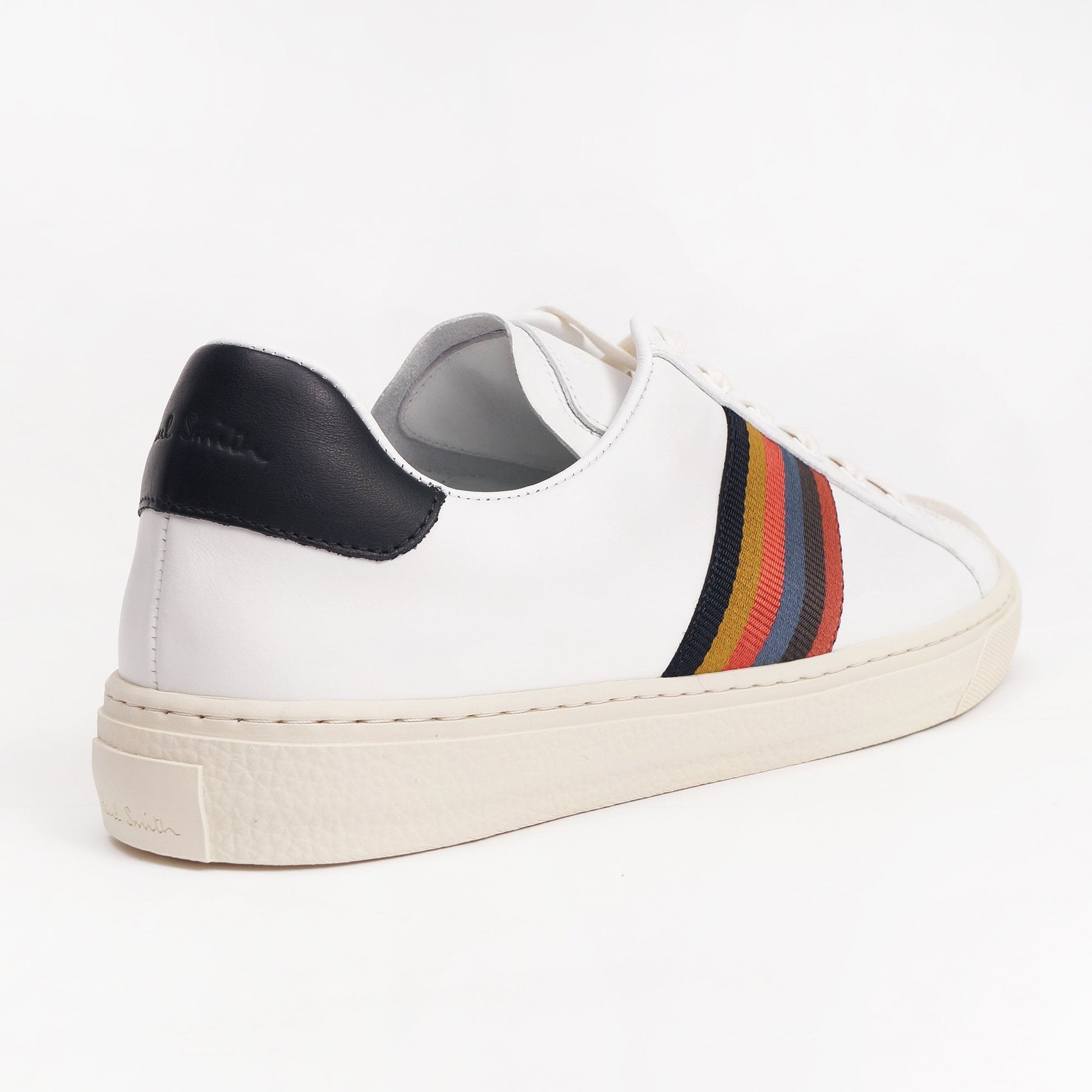 Paul Leather 'Hansen' Stripe Sneaker - White/Cream
