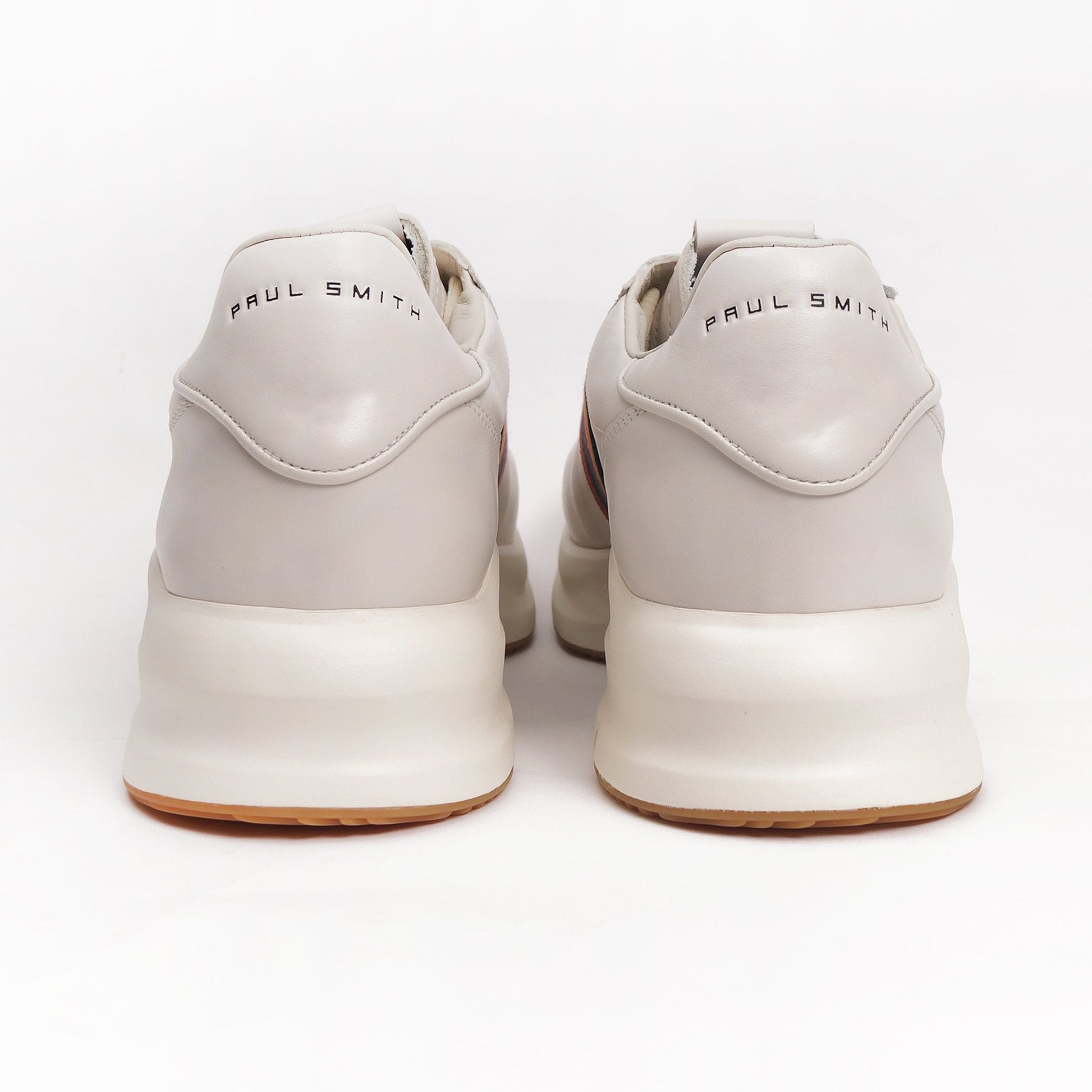 Paul Leather 'Shuttle' Stripe Sneakers - Off White