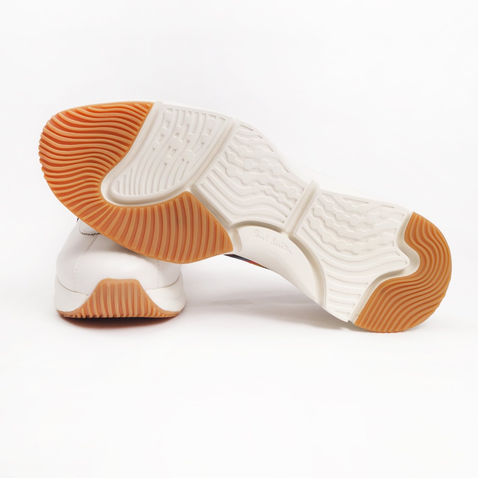 Paul Leather 'Shuttle' Stripe Sneakers - Off White