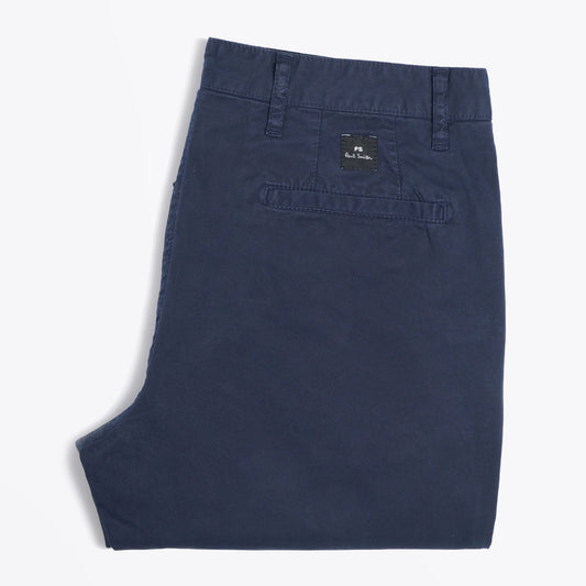 - Slim Cotton Stretch Chinos - Dark Navy