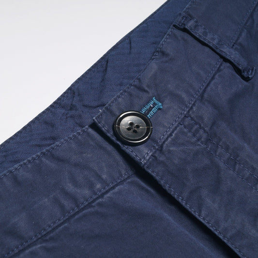 - Slim Cotton Stretch Chinos - Dark Navy
