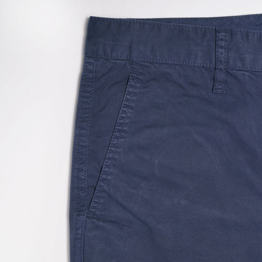 - Slim Cotton Stretch Chinos - Dark Navy