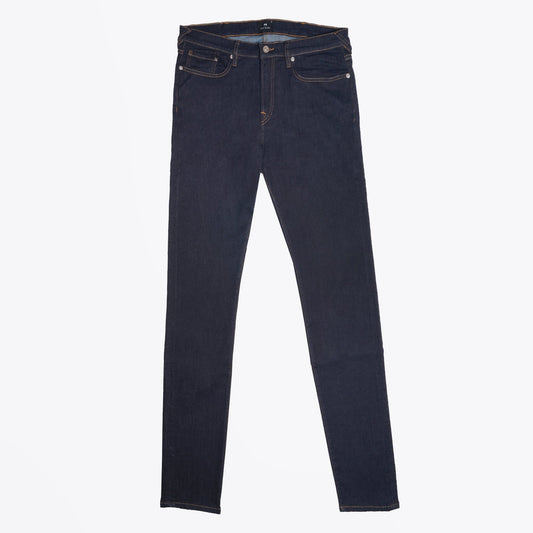 - Tapered Organic Cotton Reflex Jeans - Dark Wash