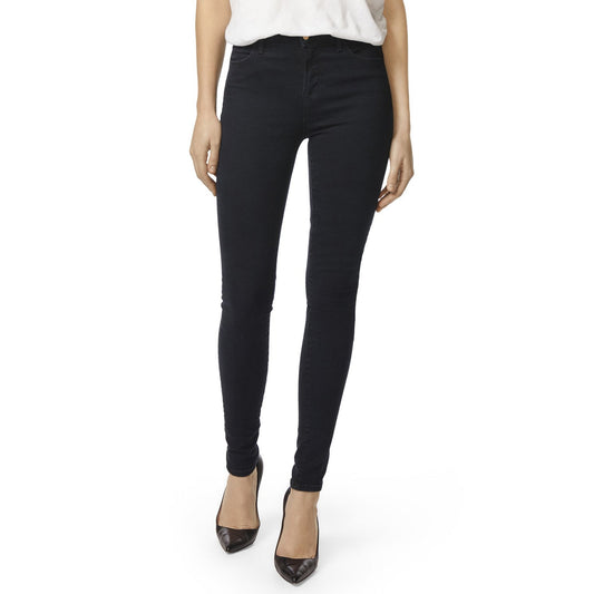 Maria - High Rise Skinny Jeans - Blue/Black