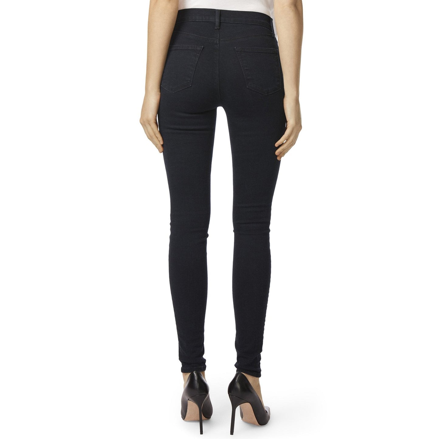 Maria - High Rise Skinny Jeans - Blue/Black