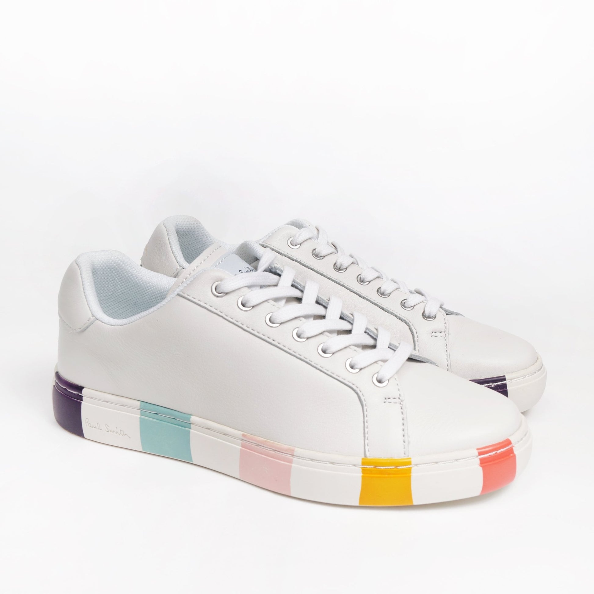 Paul Leather 'Lapin' Stripe Sneakers - White