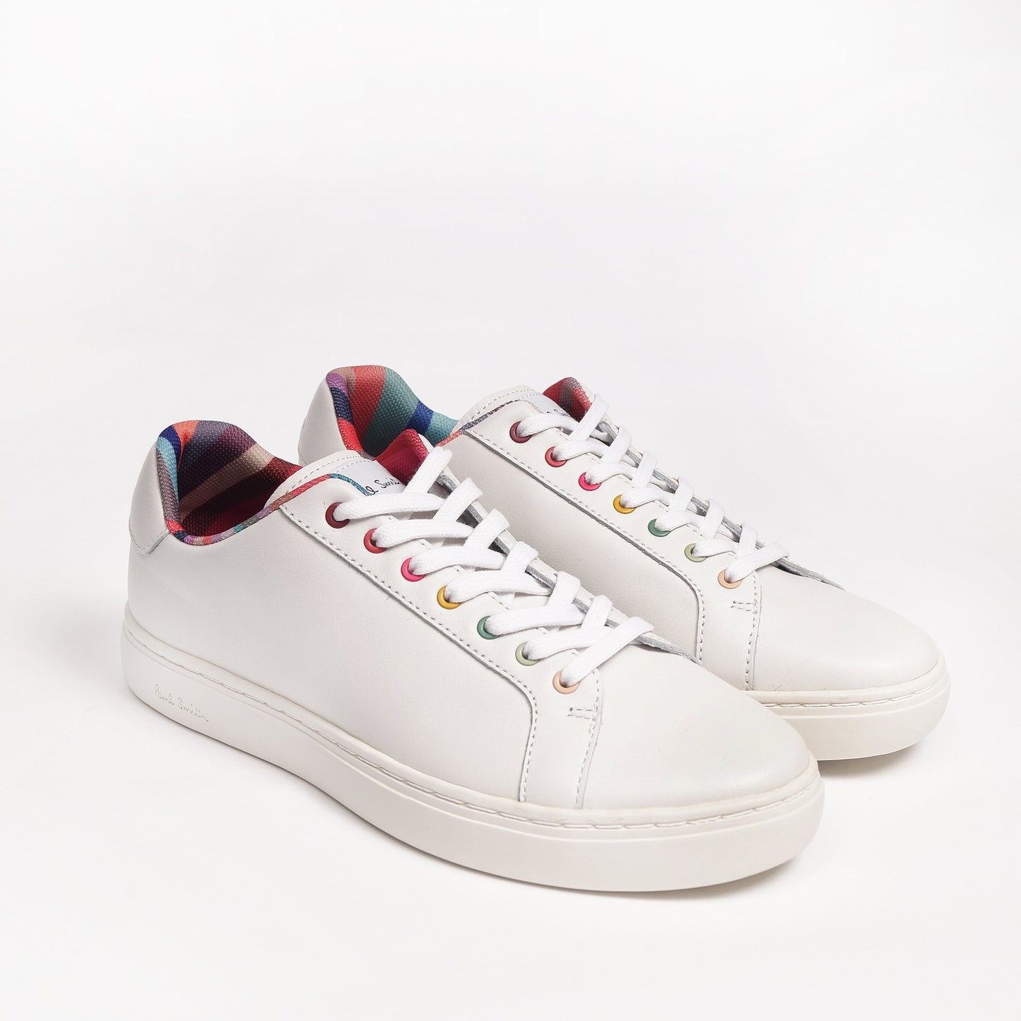 Leather 'Lapin' Multi Eyelet Sneakers - White