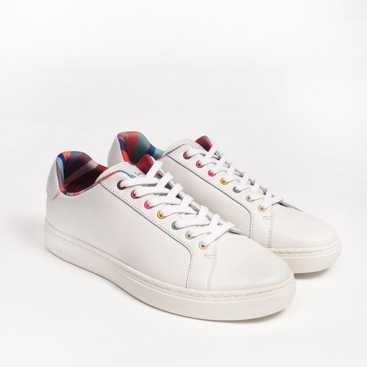 Leather 'Lapin' Multi Eyelet Sneakers - White