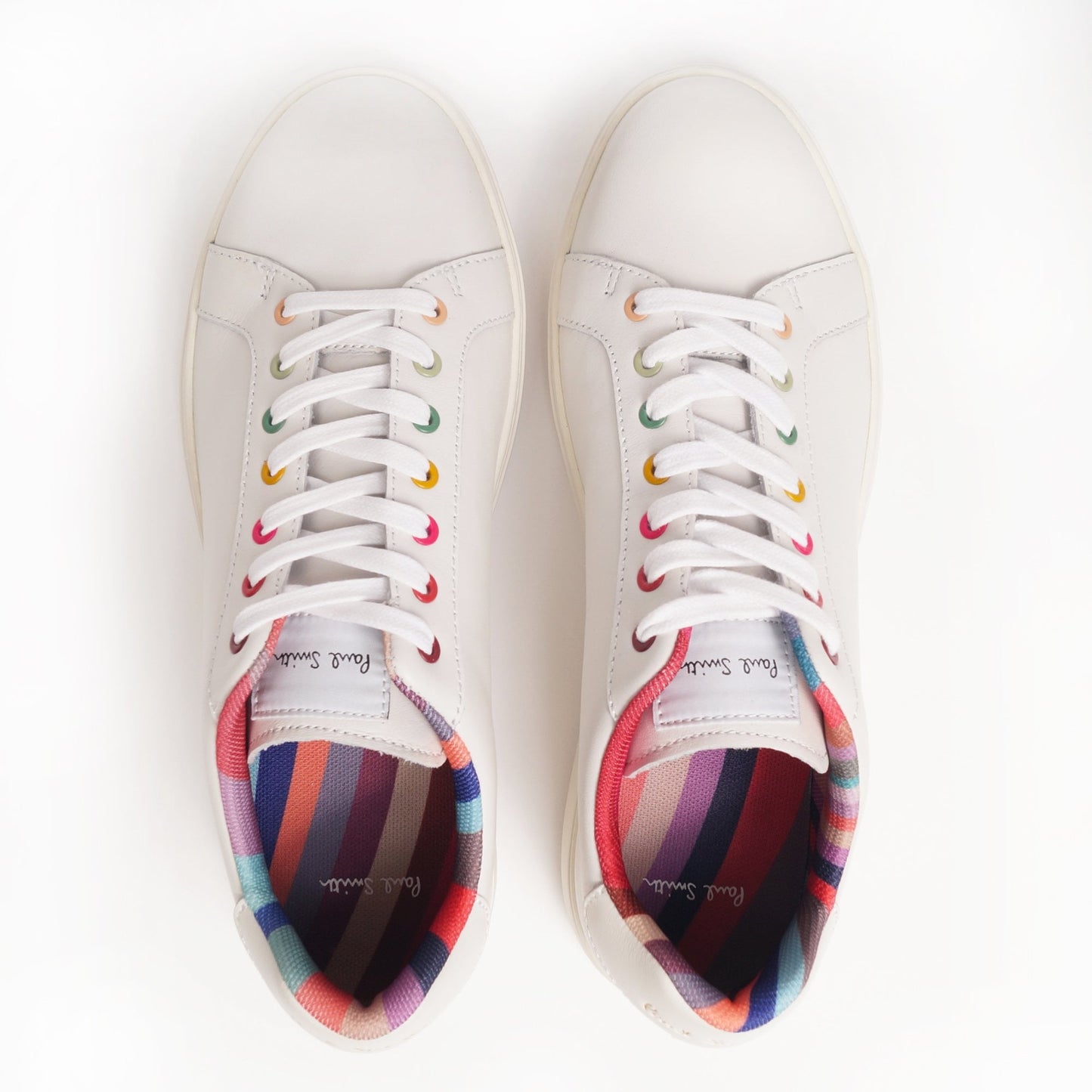Leather 'Lapin' Multi Eyelet Sneakers - White