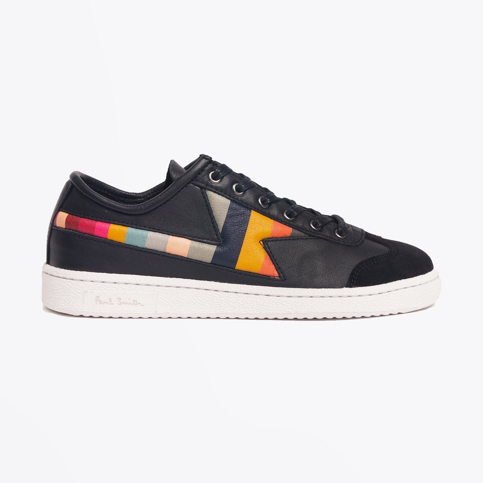 Paul Leather Stripe 'Ziggy' Sneakers - Black