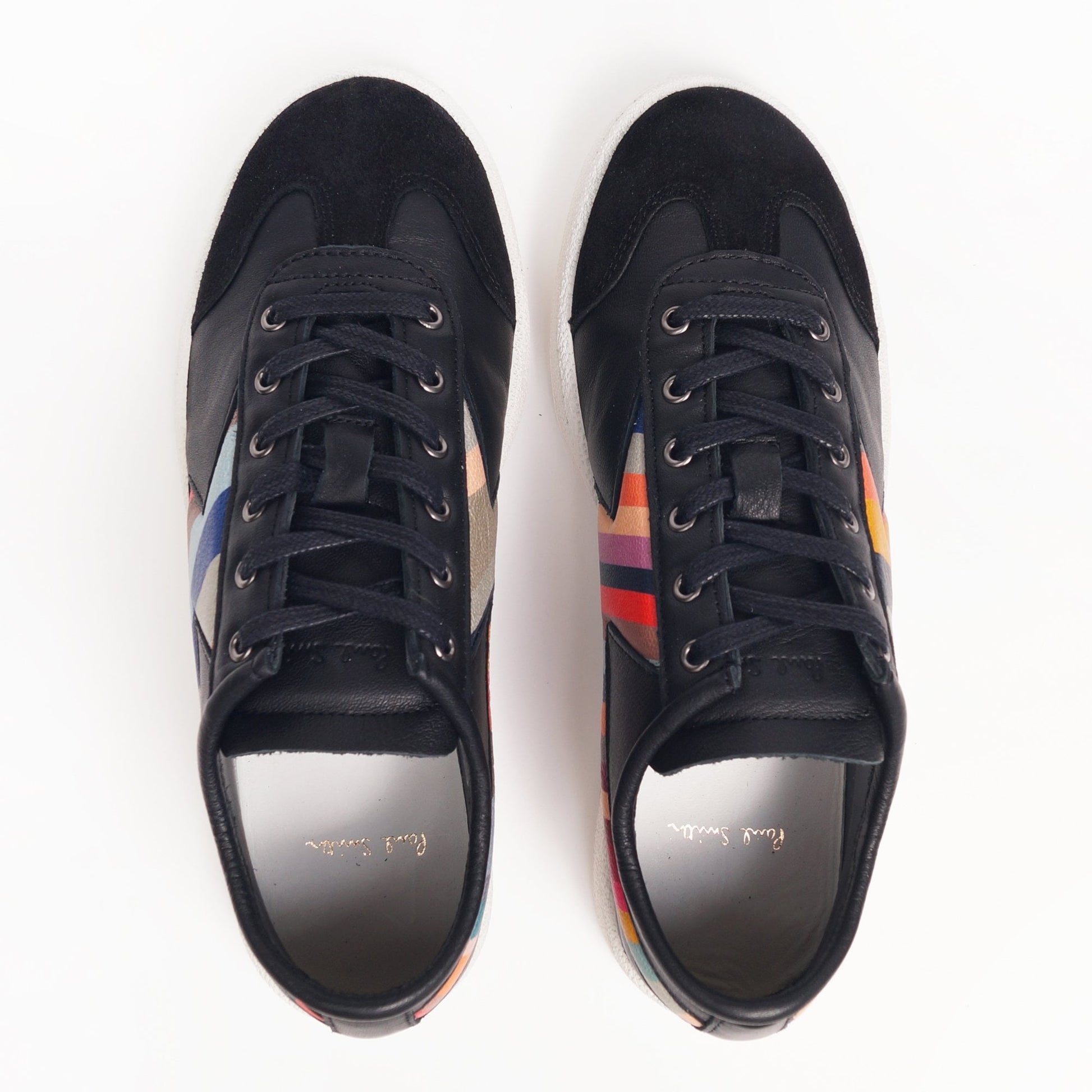 Paul Leather Stripe 'Ziggy' Sneakers - Black