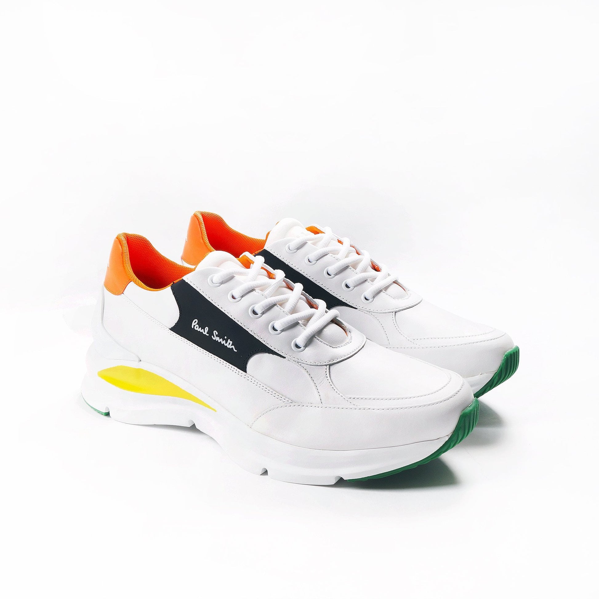 Paul - Leather 'Ranger' Trainers - White