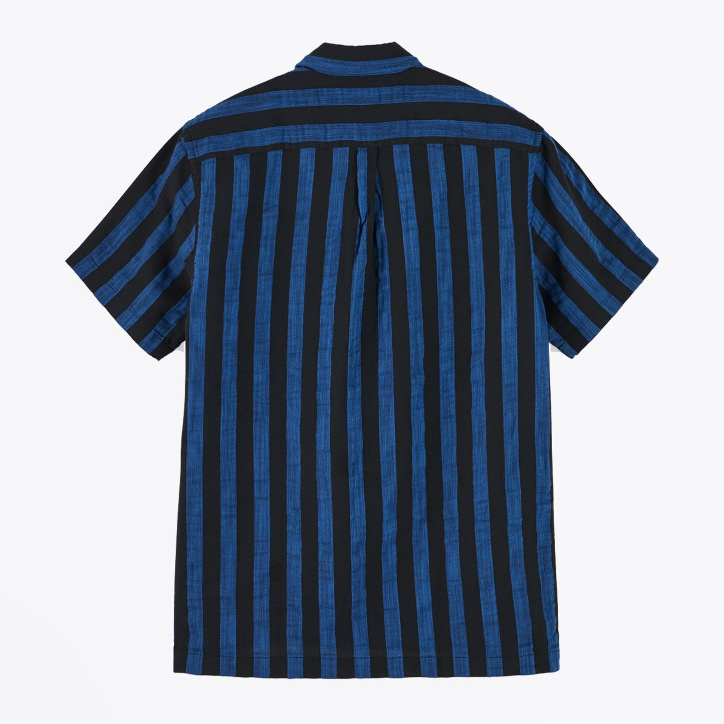 - Striped Short Sleeve Shirt - Blue/Black