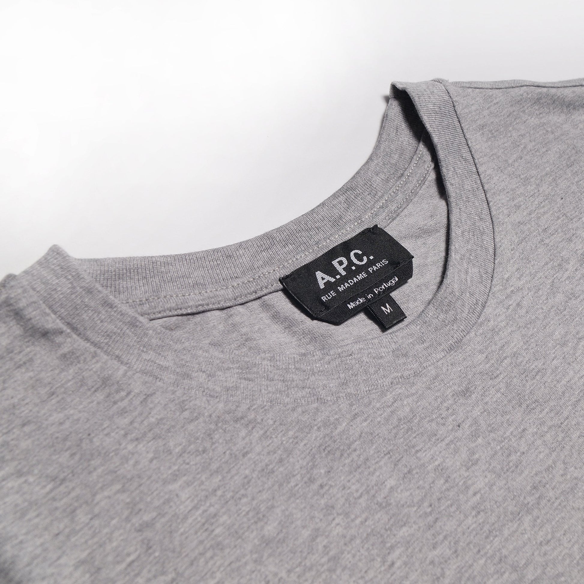 A.P.C. Gael - Collage Logo T-Shirt - Heather Grey