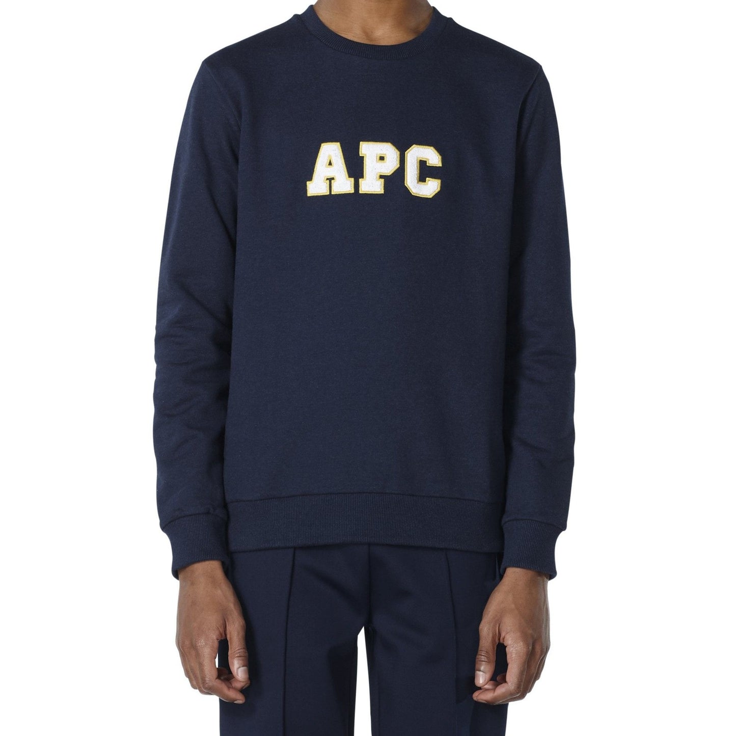 Malcolm - Collage Logo Sweater - Navy